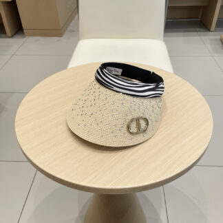Dior rhinestone visor hat