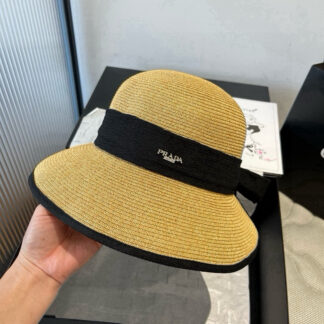 Dior small fresh straw hat