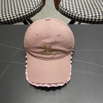 Louis Vuitton Korean style lace baseball cap for women