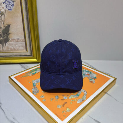 Louis Vuitton denim cotton baseball cap