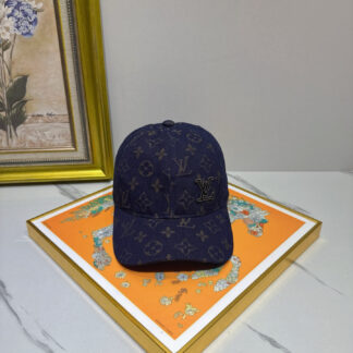 Louis Vuitton denim cotton baseball cap
