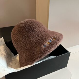 Hermès rabbit fur bucket hat