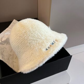 Hermès rabbit fur bucket hat