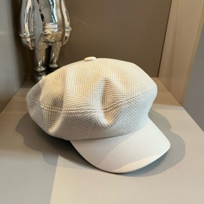 Hermès woolen new duckbill military cap