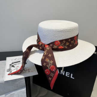 Louis Vuitton new flat straw hat