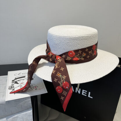Louis Vuitton new flat straw hat