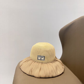 Chanel wrinkled irregular bucket hat