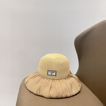 Chanel wrinkled irregular bucket hat
