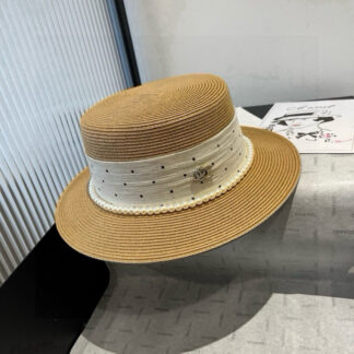 Chanel flat hat