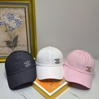 Chanel sequin baseball cap