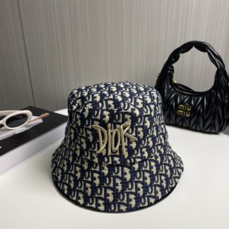 Dior British sports style temperament versatile bucket hat
