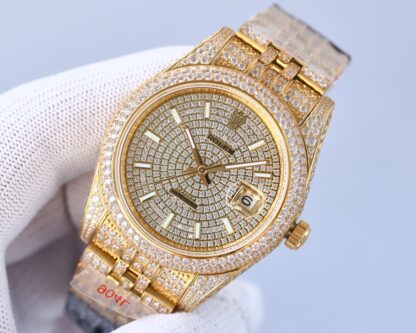 Rolex Logbook with full diamond trim, 41mm diameter - Image 3