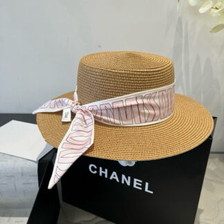 Dior silk ribbon flat hat