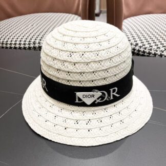 Dior Web cutout straw hat