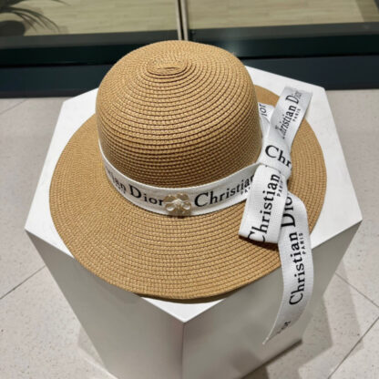 Dior straw visor bucket hat - Image 2