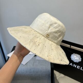 Dior ruffled sun hat