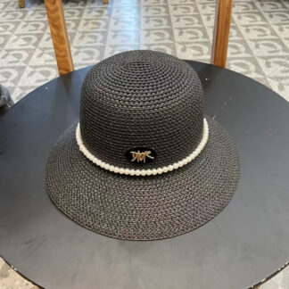 Dior hollow dome straw hat