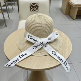 Dior lady style straw hat bucket hat