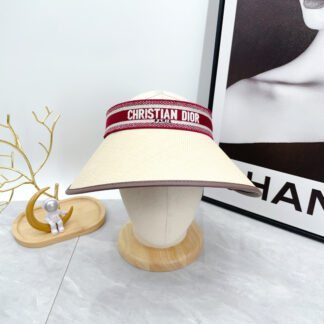Dior fashion holiday sun hat empty top hat