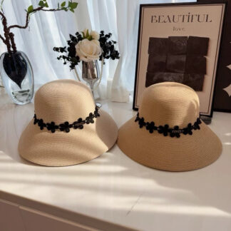 Fendi Fashion Wide Brim Straw Hat