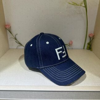 Fendi Fashion Denim Baseball Cap