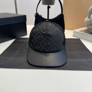 Fendi jacquard half-visor baseball cap