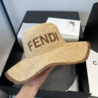 Fendi new raffia hat