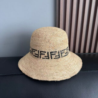 Fendi raffia bucket hat