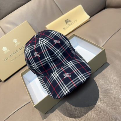 Burberry Check Fashion Baseball Cap - Image 2