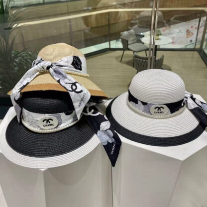 Chanel sunshade lady straw hat - Image 2