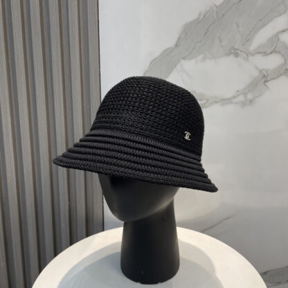 Chanel Sun Protection Knitted Bucket Hat