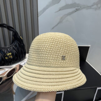 Chanel sun protection knitted bucket hat