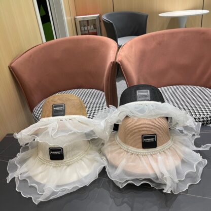 Burberry Classic Straw Bucket Hat - Image 2