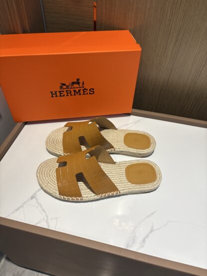Hermes big yellow comfortable all-match non-slip breathable casual slippers