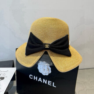 Chanel Pearl Bow Basin Hat
