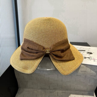 Chanel Pearl Bow Basin Hat