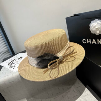 Chanel Flat Top Tulle Accessories Hat