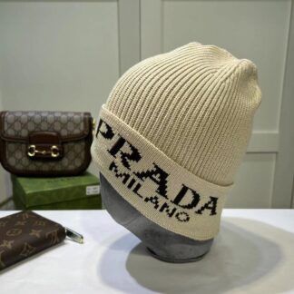 Prada wool-blend knitted hat