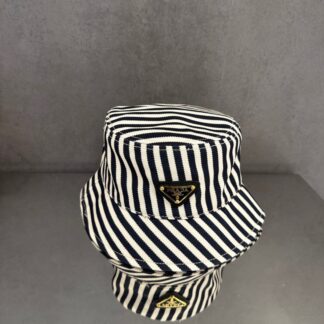 Prada classic triangle logo bucket hat
