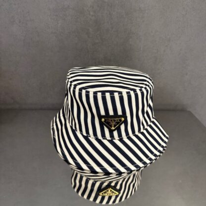 Prada classic triangle logo bucket hat