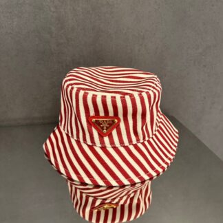 Prada classic triangle logo bucket hat