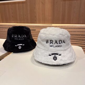 Prada velvet bucket hat
