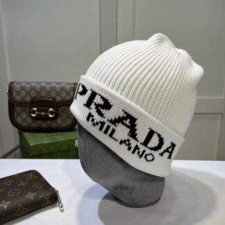Prada wool blend knitted hat