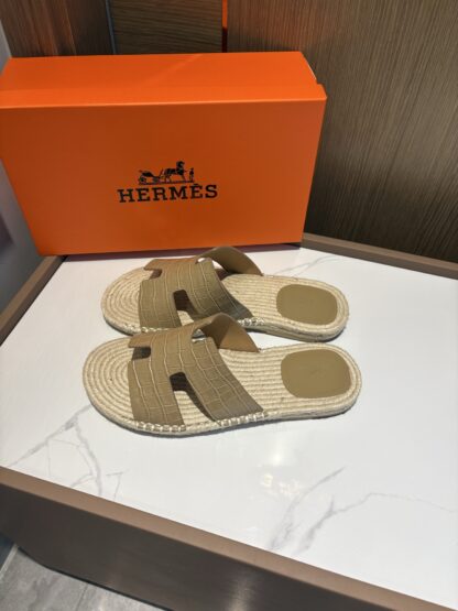 Hermes apricot comfortable and versatile non-slip breathable casual slippers