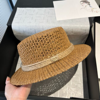 Gucci flat hat hollow sun hat