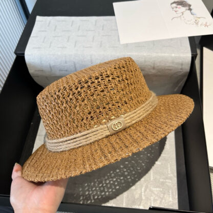 Gucci flat hat hollow sun hat