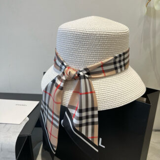 Burberry Ribbon Bucket Hat Sunshade