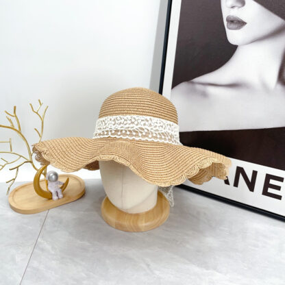 Miu Miu Straw Hat with Lace