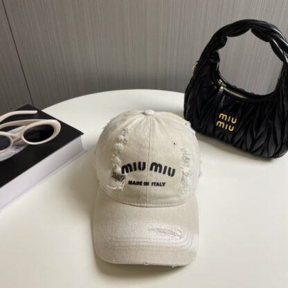 Miu Miu trendy denim baseball cap - Image 2