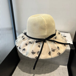 Gucci new lantern hat, sun hat, anti-ultraviolet brim